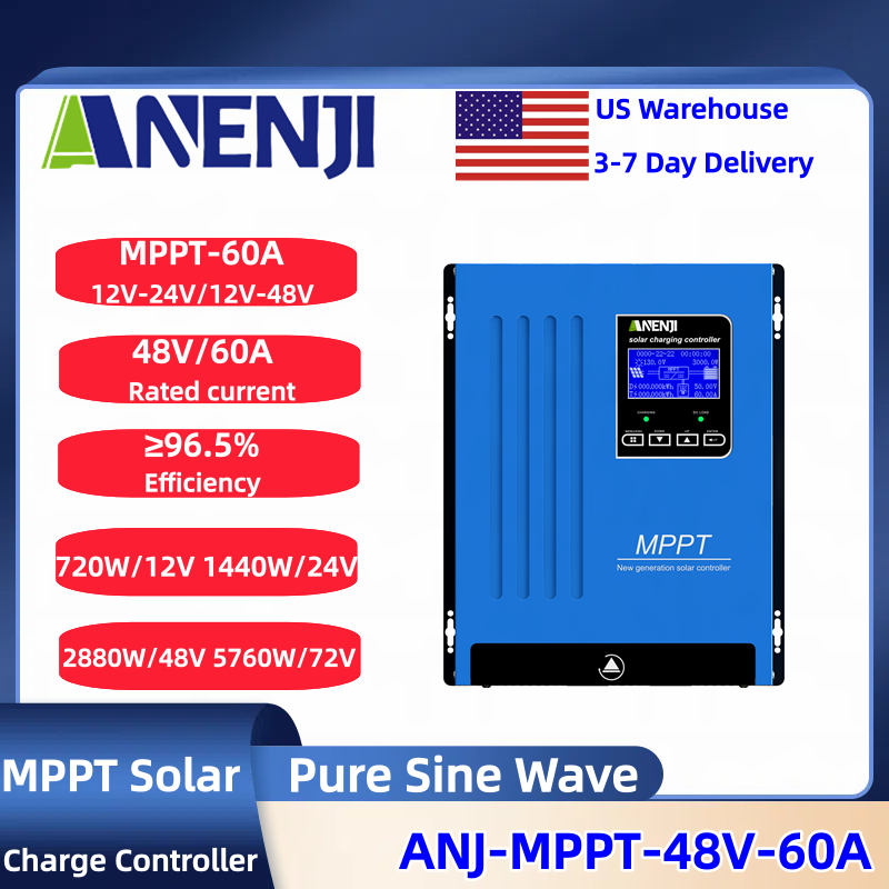 Charge Controller Solar - Contrôleur de charge solaire ANENJI MPPT